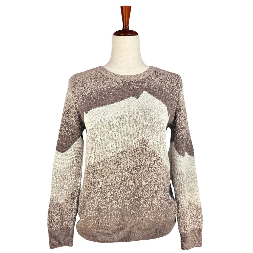 MALLKINI ALPACA SANCTUARY 100% Baby Alpaca Ausangate Knit Pullover Sweater Sz S